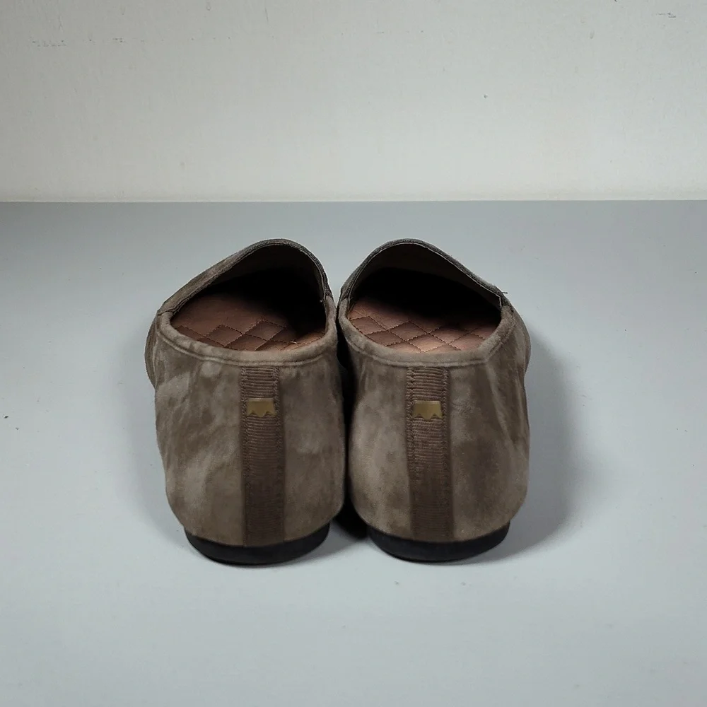 Birdies Vesper Suede Loafer‎ Flats in Moss Green 6